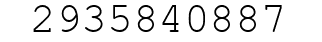 Number 2935840887.