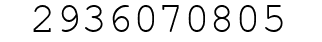 Number 2936070805.