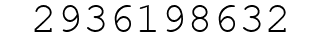 Number 2936198632.