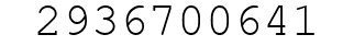 Number 2936700641.