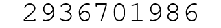 Number 2936701986.
