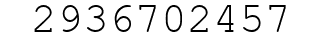 Number 2936702457.