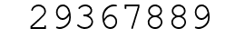 Number 29367889.
