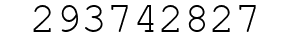 Number 293742827.