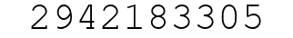 Number 2942183305.