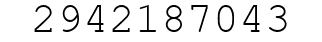 Number 2942187043.