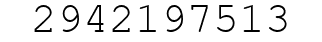 Number 2942197513.
