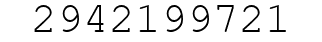 Number 2942199721.