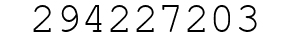 Number 294227203.