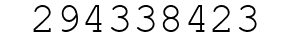 Number 294338423.