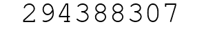 Number 294388307.