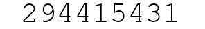 Number 294415431.