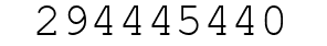 Number 294445440.