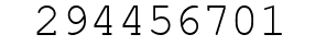 Number 294456701.