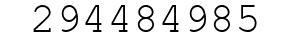 Number 294484985.