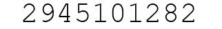 Number 2945101282.