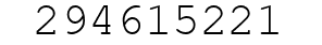 Number 294615221.