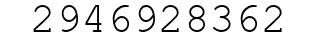 Number 2946928362.