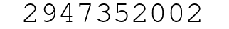 Number 2947352002.