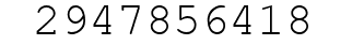 Number 2947856418.
