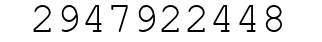 Number 2947922448.