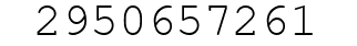 Number 2950657261.