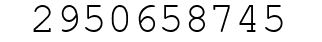 Number 2950658745.