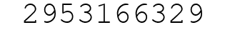 Number 2953166329.
