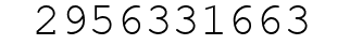Number 2956331663.