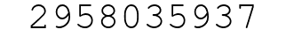 Number 2958035937.