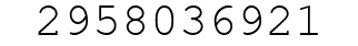 Number 2958036921.