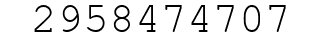 Number 2958474707.