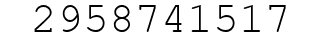 Number 2958741517.