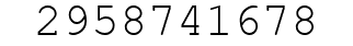 Number 2958741678.