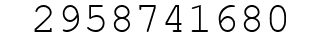 Number 2958741680.