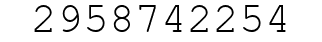 Number 2958742254.