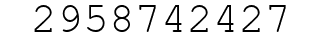 Number 2958742427.