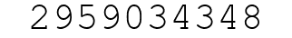 Number 2959034348.
