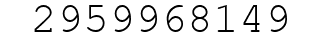 Number 2959968149.