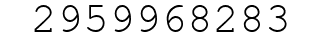 Number 2959968283.