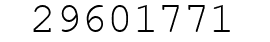 Number 29601771.
