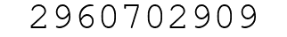 Number 2960702909.