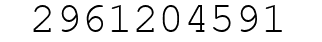 Number 2961204591.