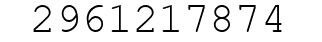 Number 2961217874.
