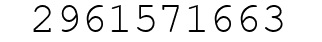 Number 2961571663.