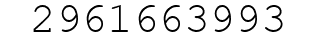 Number 2961663993.