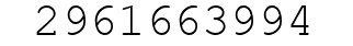 Number 2961663994.
