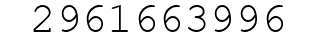 Number 2961663996.