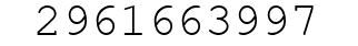 Number 2961663997.