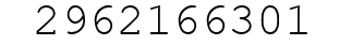 Number 2962166301.